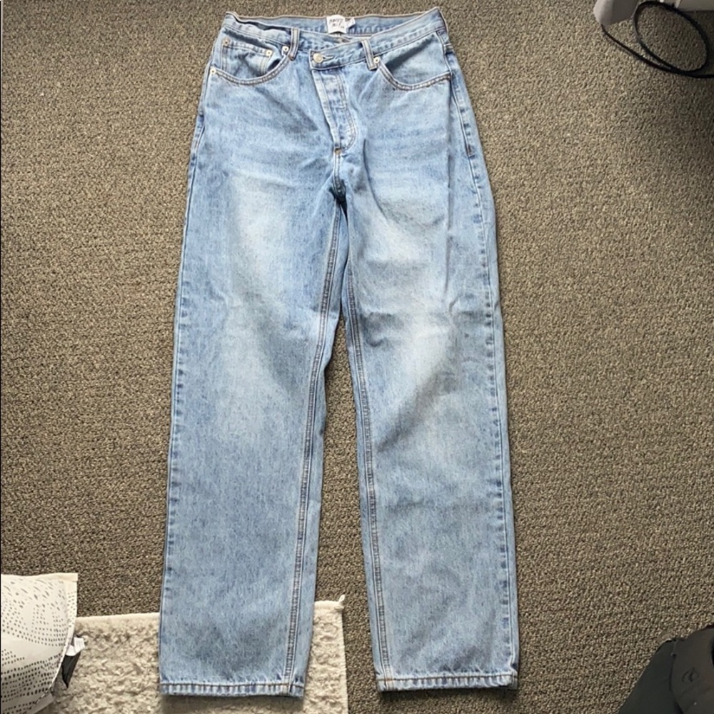 Princess Polly Holly asymmetric straight leg jean